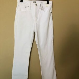 J. Crew Demi boot cut white jeans